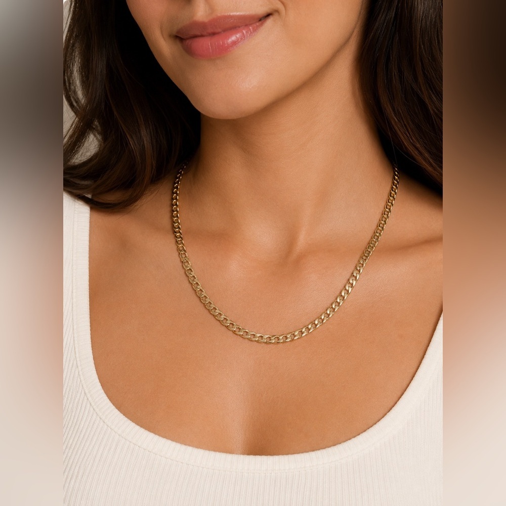 Kendra Scott Gold Tone Curb Chain Necklace